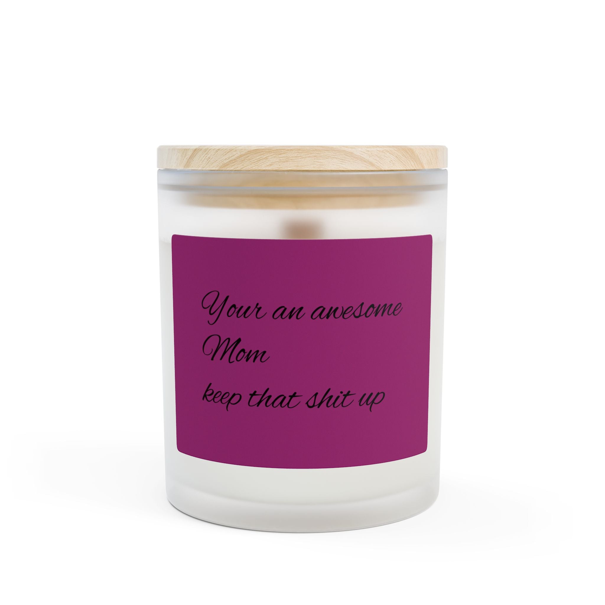 Frosted Glass Candle, 11oz
