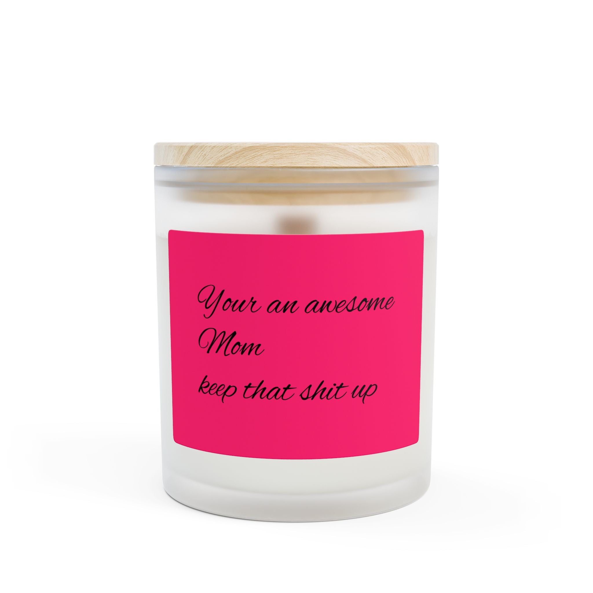 Frosted Glass Candle, 11oz